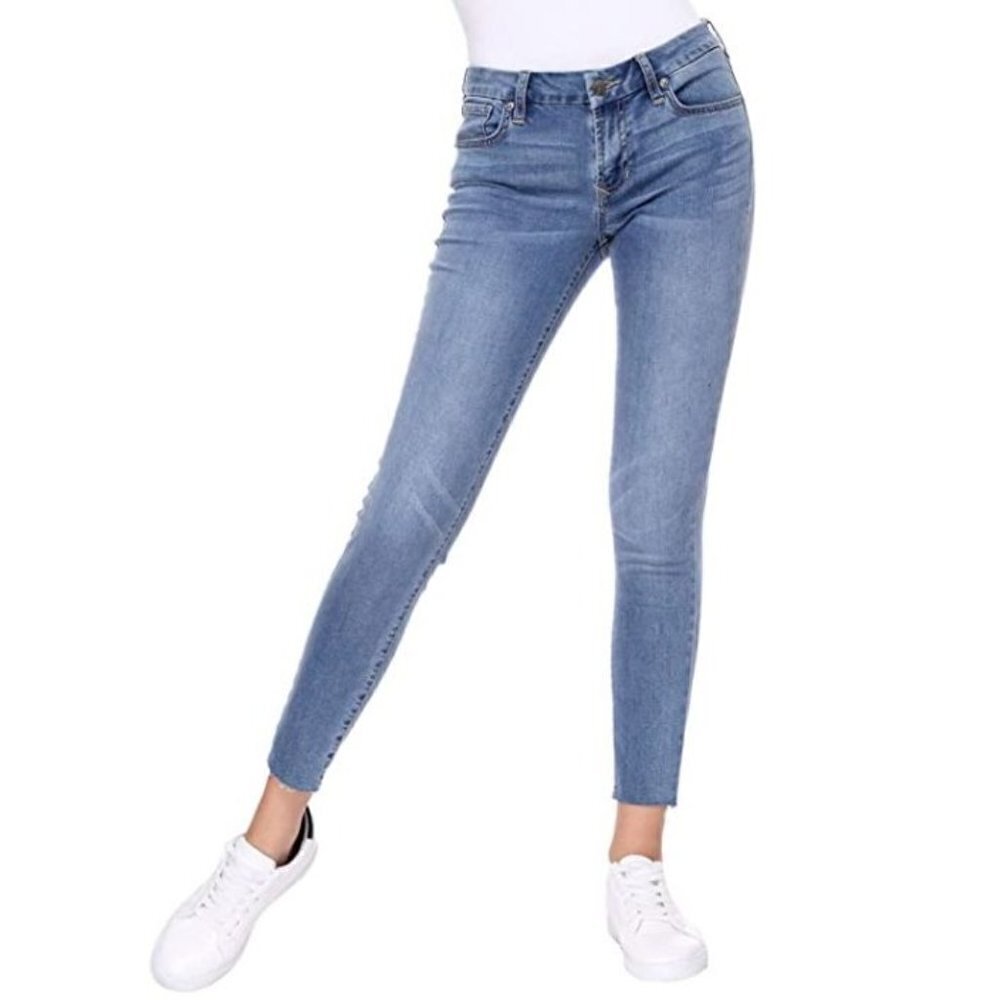 NWT (27) Women's Soul Gene Mid-Rise Comfort Stretch Curvy Ankle Skinny Jeans